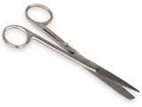 Show details for S/S STRAIGHT SCISSORS with belt clip - blunt/sharp - 14 cm