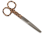 Show details for S/S STRAIGHT SCISSORS - leopard fantasy - blunt/sharp - 14 cm