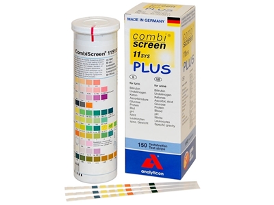 Picture of COMBI SCREEN 11SYS PLUS URINE STRIPS - 11 parameters, 150 pcs.
