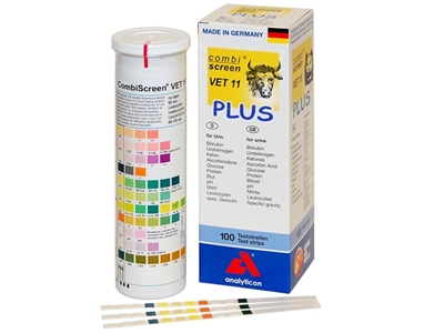 Picture of  VET URINE STRIPS 11 parameters, 100 pcs.