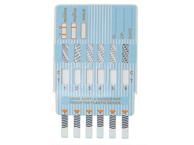 Picture of  MULTI DRUG PANEL TESTS - 6 drugs - urine, 25 pcs.