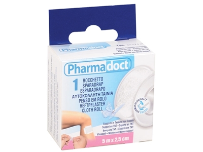 Picture of PHARMADOCT CLOTH ROLL 5m x 2.5cm - carton of 12 boxes