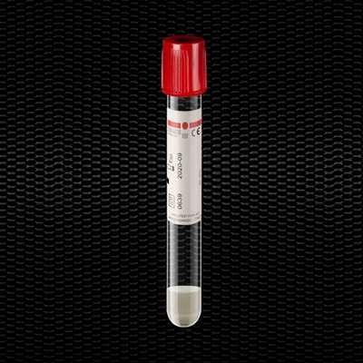 Picture of VACUTEST 13x100 mm asp. 5 ml ar gēlu + trombu aktivatora sarkans aizbāznis 100gb