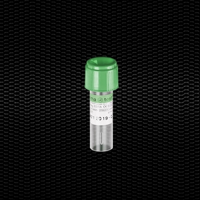 Picture of Sterile micro test tube with Lithium Heparin 500 μl green stopper 100pcs