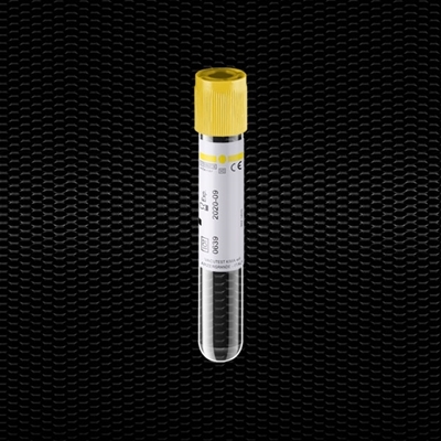 Picture of Cylindrical VACUTEST 16x100 mm “JUMBO” 11 ml for urine sampling with yellow stopper and preservative 100pcs