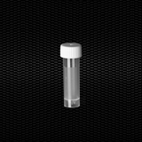 Show details for Polypropylene cylindrical test tube 16x58 mm 5 ml graduated, white screw cap, skirted with frosted label 100pcs