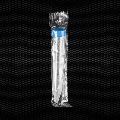 Picture of Sterile polypropylene conical test tube 17x120 mm 15 ml with screw cap individually wrapped 100pcs
