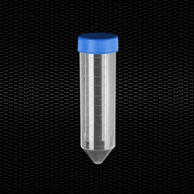Picture of Sterile polypropylene conical test tube 30x115 mm 50 ml graduated with screw cap 100pcs