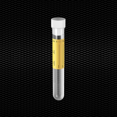Picture of Polypropylene cylindrical test tube 16x100 mm 10 ml with stopper and label 100pcs