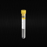 Show details for Sterile polypropylene cylindrical test tube 12x86 mm 5 ml with yellow stopper and yellow label 100pcs