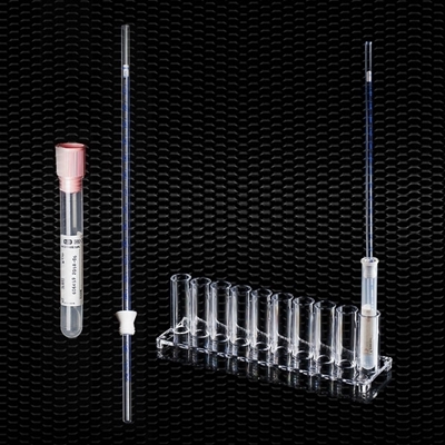 Picture of Complete E.S.R. “SEDI-TEST” system (12x86 mm test tube with 0,25 ml of Sodium Citrate + graduated pipette) 100pcs