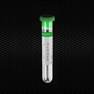 Picture of K3 EDTA х 3 мл в пробирке 13х75 мм с зеленой прокалываемой резиновой пробкой 100шт 