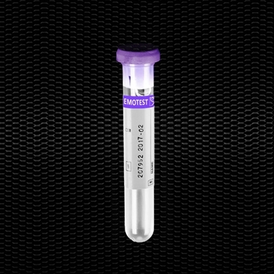 Picture of K3 EDTA x 3 ml in 13x75 mm test tube violet pierceable rubber stopper 100pcs