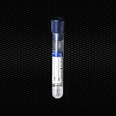 Picture of 3,2% Sodium Citrate 0,25 ml blue stopper 13x75 mm with level mark for COAGULATION (2,5 ml) test tube 100pcs