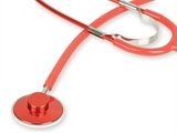 Show details for COLOURED TRAD STETHOSCOPE - red