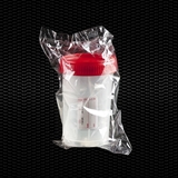 Show details for Polypropylene urine container 150 ml with red screw cap and label individually wrapped STERILE R 100pcs