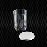 Show details for Polystyrene urine container 150 ml with separated white press-on cap 100pcs