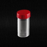 Show details for Transparent polypropylene universal container 60 ml with red screw cap 100pcs