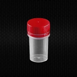 Show details for Polypropylene universal container 50 ml with red screw cap with tamper evident ring 100pcs