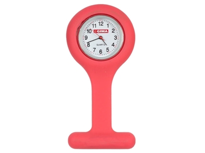 Picture of SILICONE NURSE WATCH - round - red, 1 pc.