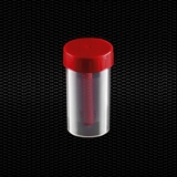 Show details for Polypropylene faeces container 60 ml 35x70 mm with red screw inserted cap 100p