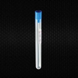 Show details for Sterile plain swab in 16x150 mm polypropylene test tube plastic stick and blue stopper labelled 100pcs
