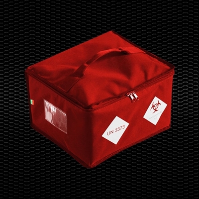 Picture of “BIO BAG”Red isothermal bag for specimen transport, dimensions 30x27x20 cm, 16.8 Lt vol. for 2 containers 1pcs