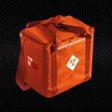 Vairāk informācijas par Oranža izotermiska soma ar plecu jostu ķīmijterapijas zāļu pārvadāšanai, izmēri 45x27x40 cm, tilpums 46 Lt 1gab