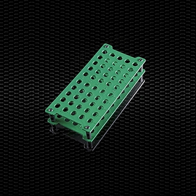 Picture of 	Polypropylene autoclavable and stockable racks 50 places Ø 13 mm 100pcs