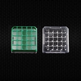 Show details for Polycarbonate freezer rack for cryovials storage up to 25 places green color 48pcs