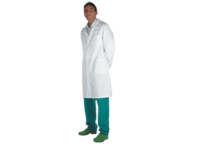 Picture of WHITE COAT - cotton - men size 44, 1 pc.