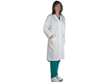 Show details for WHITE COAT - cotton - women size 46, 1 pc.