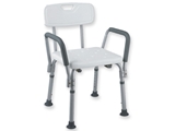 Show details for  SHOWER CHAIR with backrest and armrest - load 100 kg 1pcs