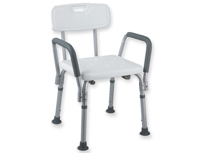 Picture of  SHOWER CHAIR with backrest and armrest - load 100 kg 1pcs