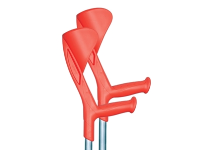 Picture of EVOLUTION CRUTCHES - red/gray (pair)