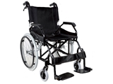 Show details for PRINCE ALUMINIUM WHEELCHAIR - black 1pcs