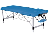 Show details for 2-SECTION ALUMINIUM MASSAGE TABLE - blue 1pcs