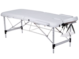 Show details for 2-SECTION ALUMINIUM MASSAGE TABLE - white 1pcs