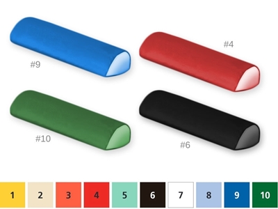 Picture of ПОЛУЦИЛИНДРИЧЕСКАЯ ПОДУШКА 20x50x10 - любой цвет 1шт
