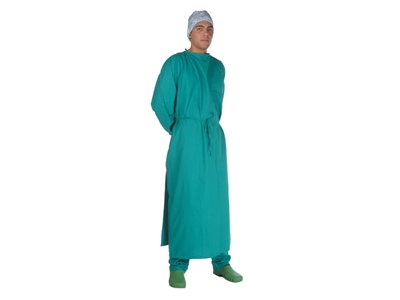 Picture of Хирургический халат - зеленый хлопок - размер 52-56, 1 шт.