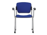 Show details for STACKABLE CHAIR with arms - blue 1pcs