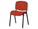 Show details for ISO VISITOR CHAIR - fabric - red 1pcs