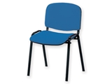 Show details for ISO VISITOR CHAIR - leatherette - blue 1pcs