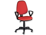 Show details for  CUNEO CHAIR with armrest - fabric - red 1pcs