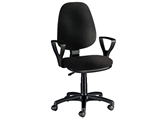 Show details for CUNEO CHAIR with armrest - leatherette - black 1pcs