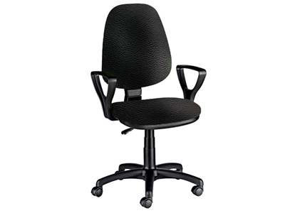 Picture of CUNEO CHAIR with armrest - leatherette - black 1pcs