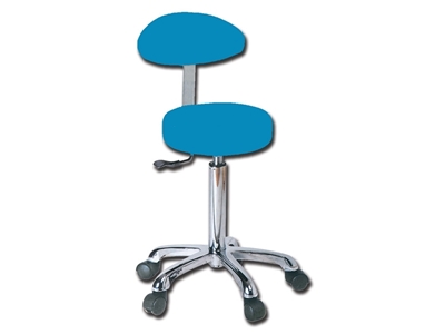 Picture of STOOL with backrest - blue 1pcs
