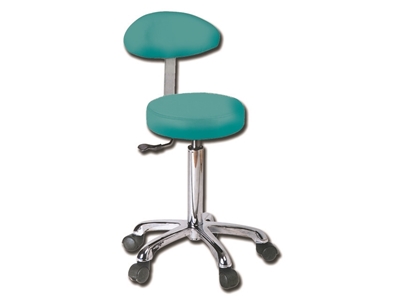 Picture of STOOL with backrest - green 1pcs