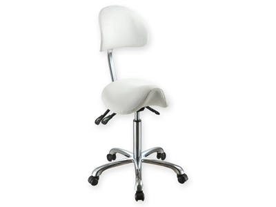 Picture of  ERGO STOOL with backrest - white 1pcs
