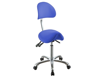Picture of  ERGO STOOL with backrest - blue 1pcs